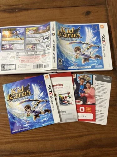 Kid Icarus Uprising (nintendo 3DS, 2012) CASE AND BOOKS ONLY...NO GAME