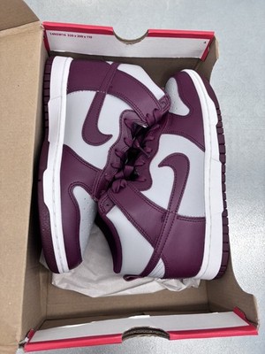 NEW Nike Dunk HI Retro Men's Size 6 Dark Beetroot/Dark Beetroot  DD1399-600