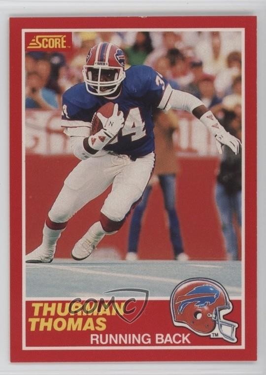 1989 Score Thurman Thomas #211 HOF 0qx8