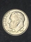 1991 P Roosevelt Dime Circulated