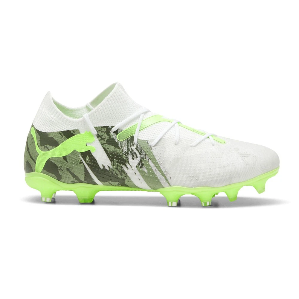 PUMA Future 7 Match Camo Soccer Cleats Mens Green, White Sneakers Athletic Shoes