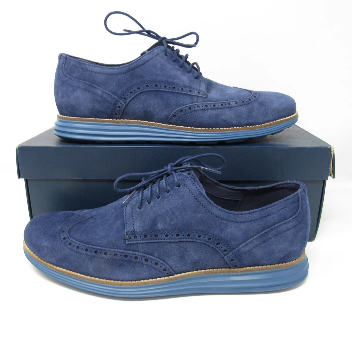 Cole Haan Blue Solid Dress Shoes for Men for sale | eBay display picture 3
