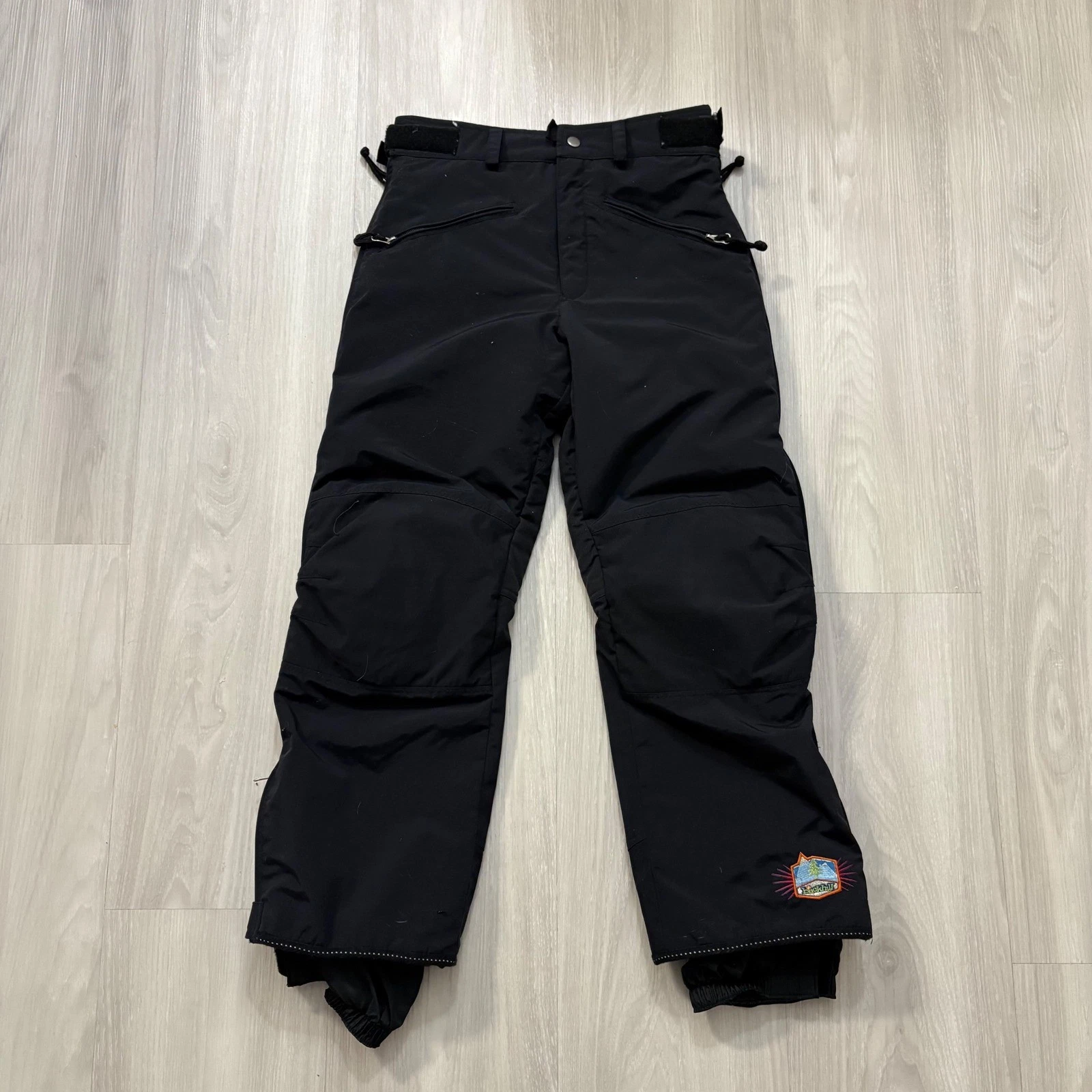 Backhill Kids Snowboarding Ski Pants Black Waterproof Insulated XL Age 12-13