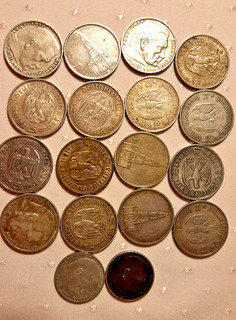 16 x 5 Reichsmark und 2 x 2 Reichsmark Hindenburg / Garnisonkirche