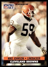 1991 Pro Set Mike Johnson Cleveland Browns #120