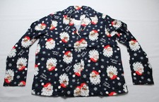 Old Navy Women's Printed Flannel Pajama Pant Set MS7 Jolly Santa Medium NWT