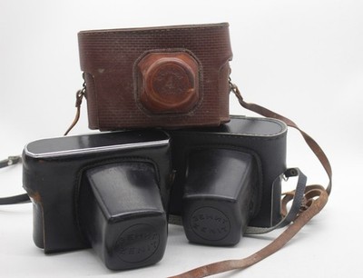 3 x Vintage Soviet SLR Film Cameras Inc. Zenit-ET, Zenit-EM, Helios 44mm Lens