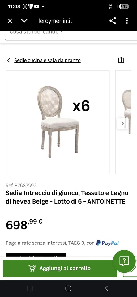 sedie in legno da cucina Vida Xl - Immagine 3 di 4