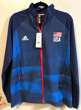 Adidas FK1034 Womens USA Volleyball Jacket Sz LT NWT