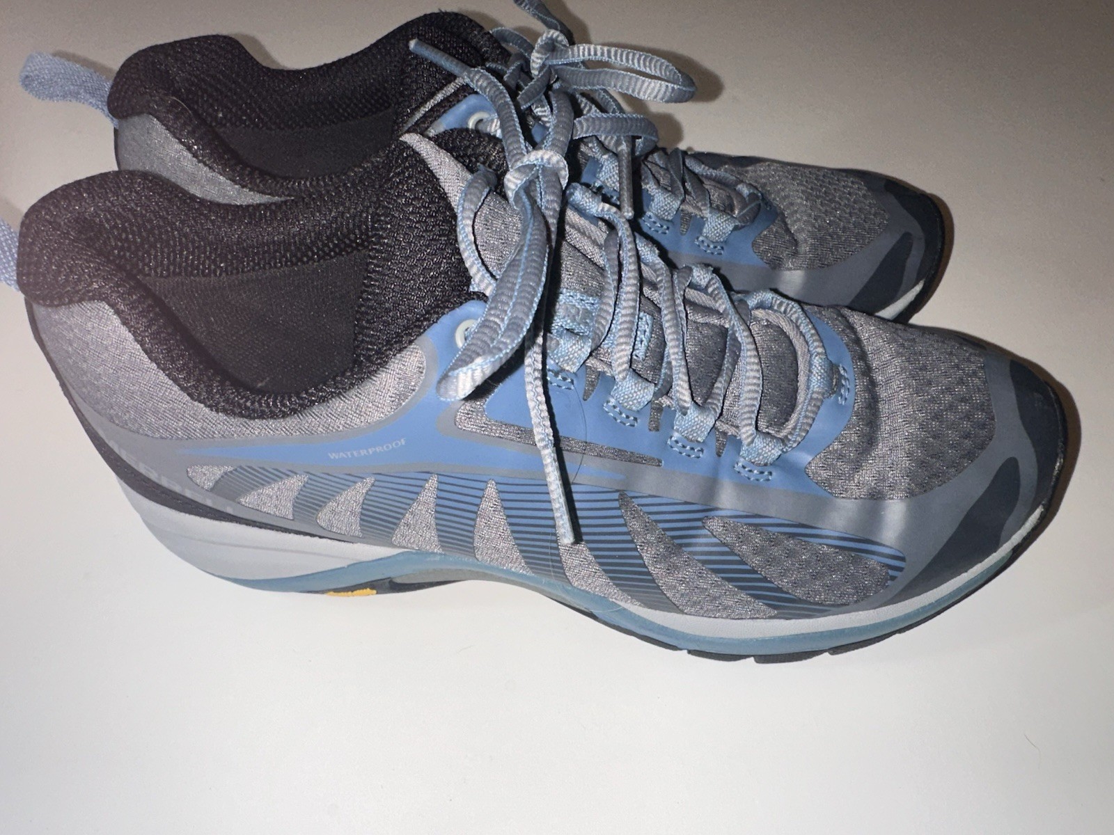 Scarpe Merrell Siren Edge 3 blu grigio impermeabili trekking trail J03446 donna taglia 8