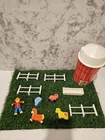 Vintage 1968 Fisher Price Little People Farm , People, Accessories , Silo