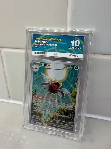 Pokémon Ninjask 137 Mega Evolution Illustration Rare ACE 10 GEM MINT