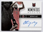 2012-13 Panini Momentum Momentous Rookies Autographs Auto Quincy Acy #58 RAPTORS