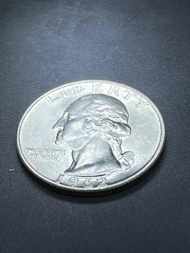 AU/BU 1962 D  Washington Quarter,90% Silver   # RPD30