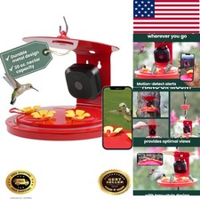 Smart Bird Feeder with Camera for Hummingbirds - 20 oz Nectar Capacity, Motio...