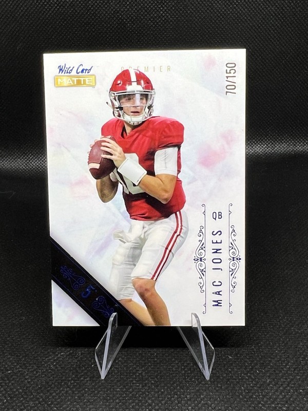 2021 Wild Card MATTE White Foil - 5 Stripe /150 Mac Jones Rookie RC