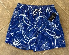 Polo Ralph Lauren Traveler Swim Trunks 2XL Blue Pineapple 5.75 Inseam 98 NWT