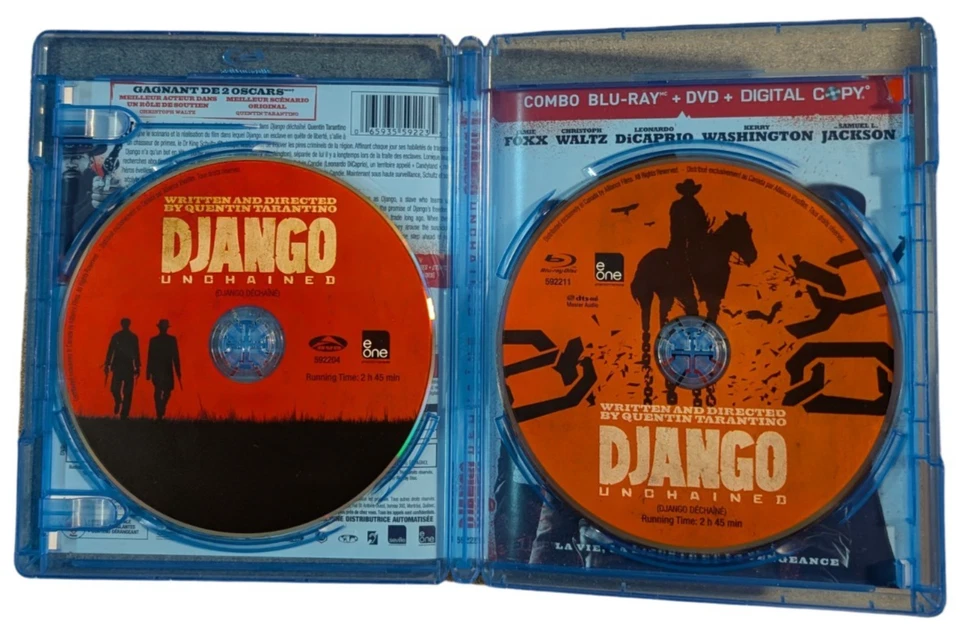 Django Unchained (Blu-ray + DVD, 2012) Jamie Foxx, Leonardo DiCaprio - Image 2 of 3