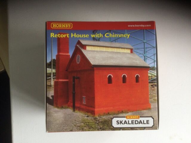 HORNBY SKALEDALE R8738 OO GAUGE BUILDINGS - RETORT HOUSE WITH CHIMNEY