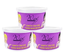 Waxness Refill Can Hard Wax Beads Empty Wax Can NEW 14 OZ / 397 G - 3 Pack