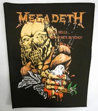 Megadeth Back Patch Peace Sells - Vic Rattlehead - Vintage but New! Official '87