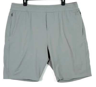 Public Rec Shorts Mens 40R Light Gray Nylon Spandex Wicking