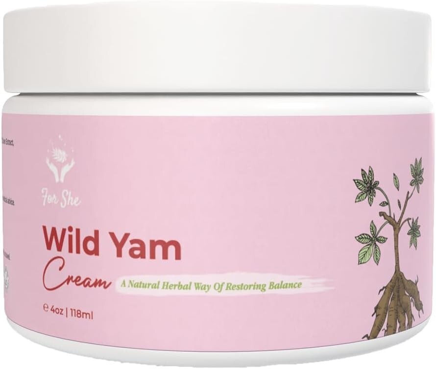 Wild Yam Cream - Natural Relief for Menopause Symptoms and Dry Skin Relief 118ml