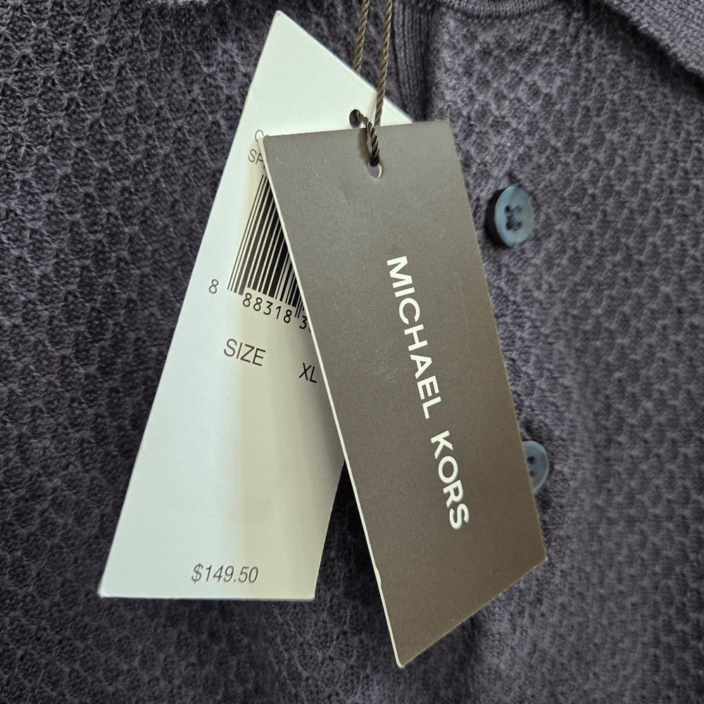 マイケル Michael Kors Men's Linen Knit Polo top size XL NWT | eBay