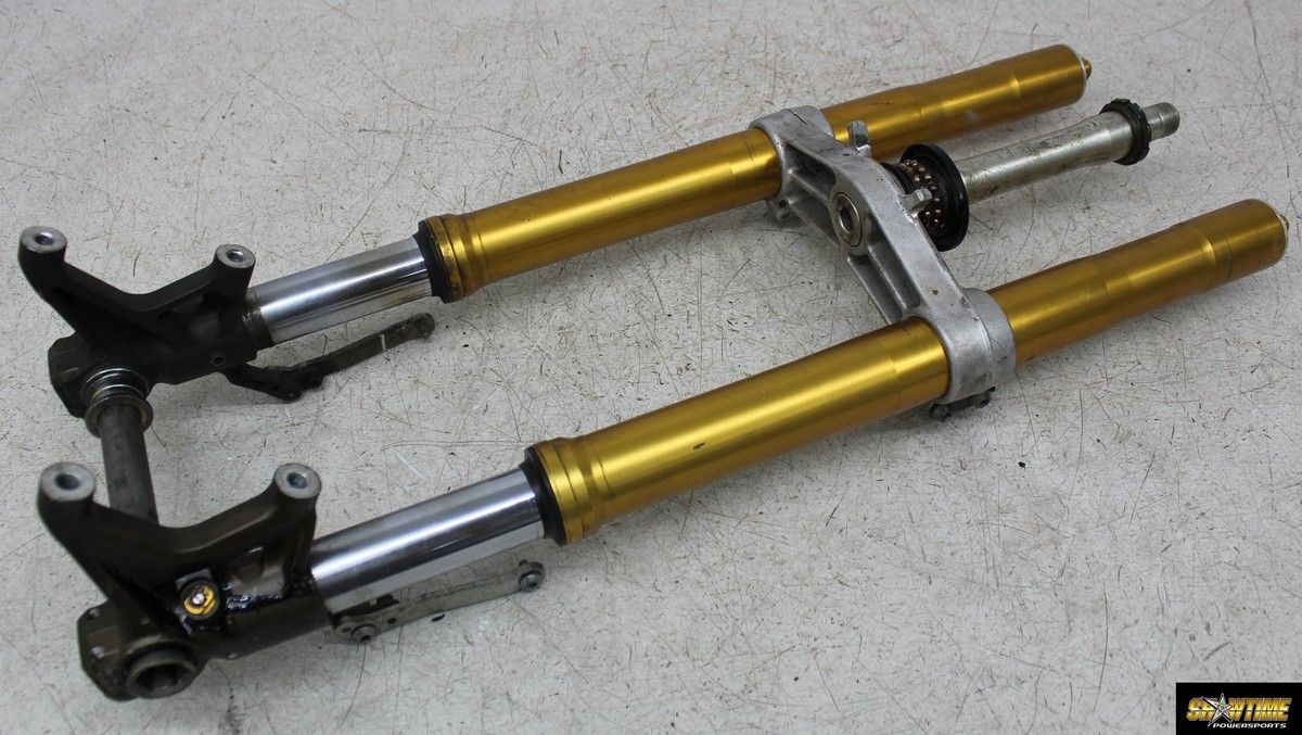 03-04 KAWASAKI NINJA ZX6R 636 FRONT END FORKS TRIPLE TREE