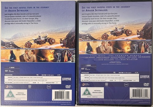 Star Wars Episode 1 - Die dunkle Bedrohung (DVD) neues Artwork - neuer versiegelter Schutzhülle - Bild 2 von 2