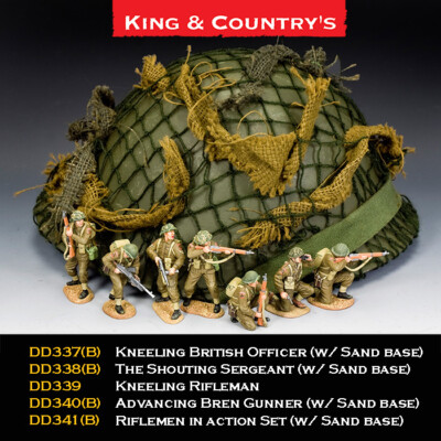 King & Country DD343 'Crawling Forward' – Figurine Plomb – Neuf En Boîte