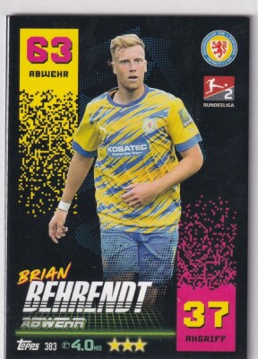 Topps Match Attax Bundesliga 22/23 Nr. 383 Brian Behrendt