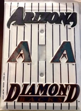ARIZONA DIAMOND BACKS METAL SINGLE LIGHT SWITCH COVER PLATE "NEW" FREE SHIPPING