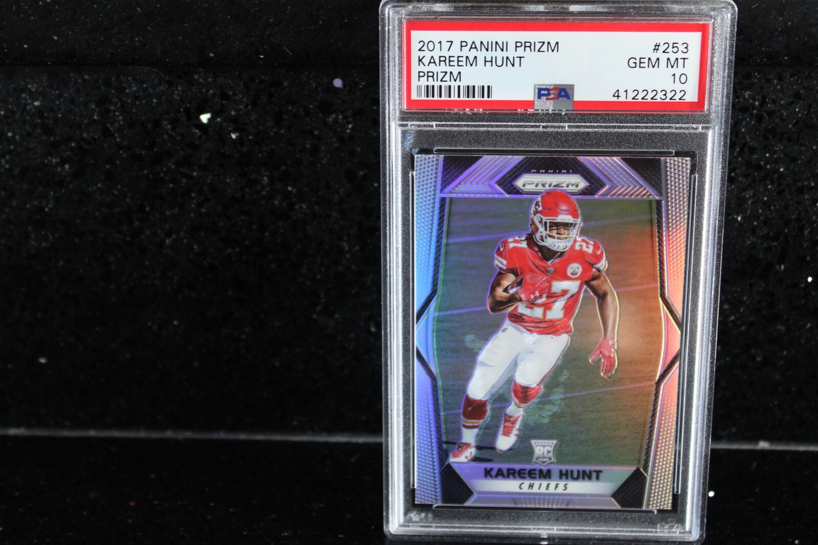2017 Panini Prizm #253 Kareem Hunt - Kansas City Chiefs Prizm Silver PSA 10 WOW!