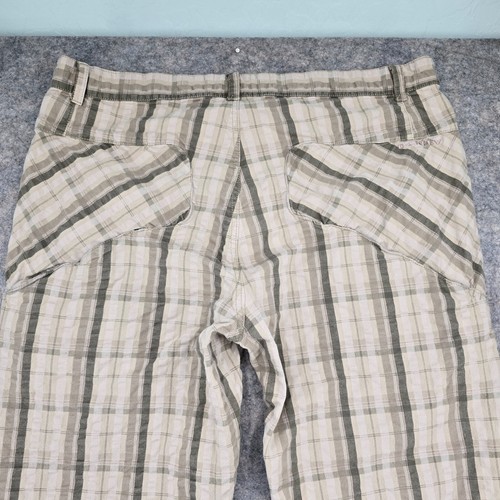 OAKLEY Mens 40x32 Checkered Beige Vintage Wide Pants Tech Utility Multi Pockets - Picture 15 of 19