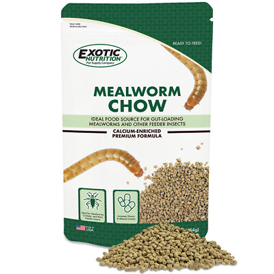 Mealworm Chow 1 lb. - Food Source for Mealworms & Other Feeder Insects