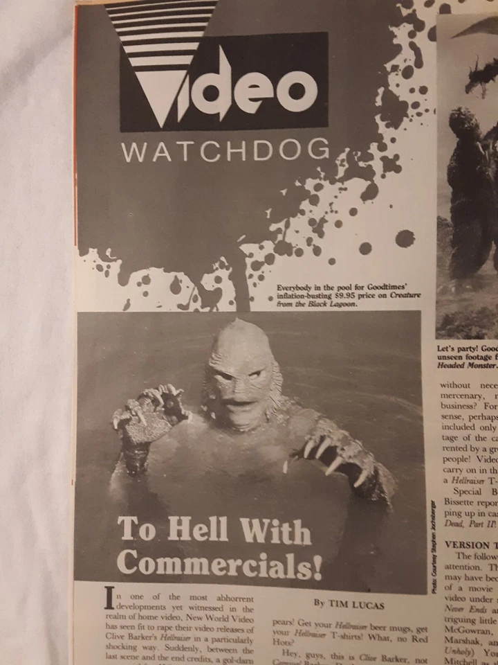 Gorezone #4 Nov 1988 FREE SHIPPING 4 giant posters intact NEW Nightmare Freddy - Image 3 of 4