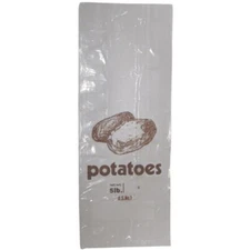 Fantapak Vented LDPE Potato Bag Clear, 5 lb. | 1000/Case