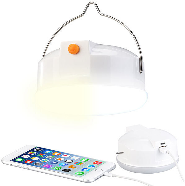 Finis les moustiques en bivouac avec la lampe de camping LED rechargeable verte
