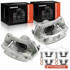A-premium Pair Front Brake Caliper With Bracket For Honda Civic 12-15 Cr-v Acura