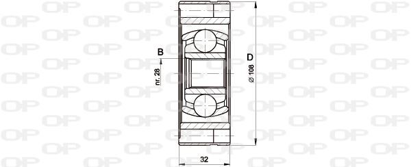 Tête de cardan en acier forgé pour Audi A4 B6 1.9 TDI Quattro et VW T4 durabilité renforcée