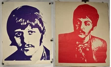 Vintage Beatles Posters/ Pro Arts / McCartney and Ringo / 2 Posters / RARE