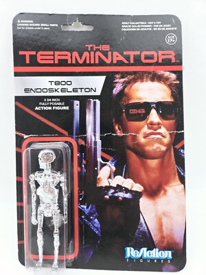 The Terminator - T-800 Endoskeleton 3 3/4'' Chrome ReAction 