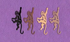 MONKEY  2 ZOO die cuts scrapbook cards