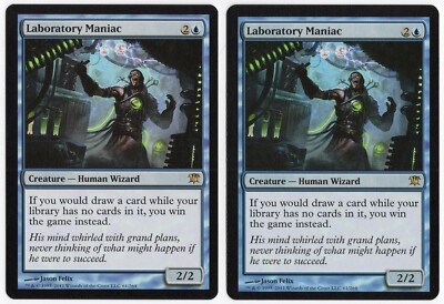 Laboratory Maniac x2 2x 2011 Innistrad Blue Rare Creature MTG NM AZ1