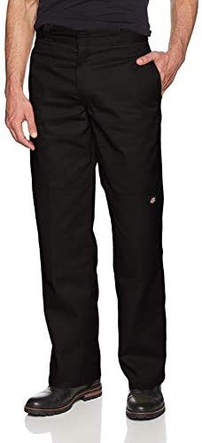 Double Knee Twill Work Pant, Black 