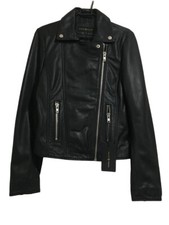 Barney & Taylor Ladies 100% Biker Leather Jacket Size 10