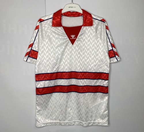 HUMMEL STILE DENMARK TEAM 1988 1989 AWAY FOOTBALL SHIRT SOCCER JERSEY SIZE L