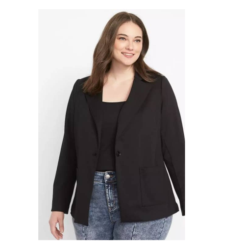 Button Blazer with Patch Pockets 22 