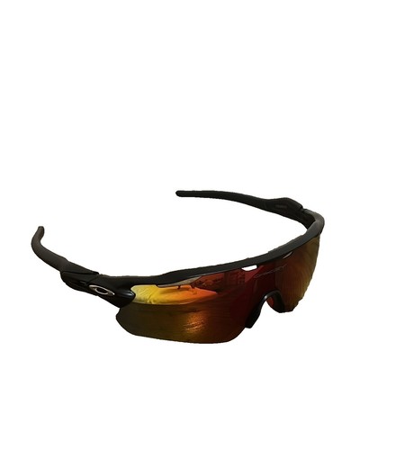 Oakley Tincan Polarized Sunglasses OO4082-08 Satin Chrome/+Red